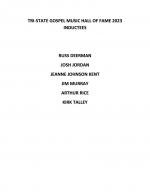 2023 TSGMA HOF INDUCTEES