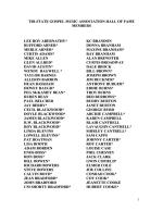 TSGMA HOF MEMBERS Page 1 4-25-2025