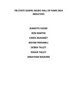 2024 TSGMA HOF INDUCTEES